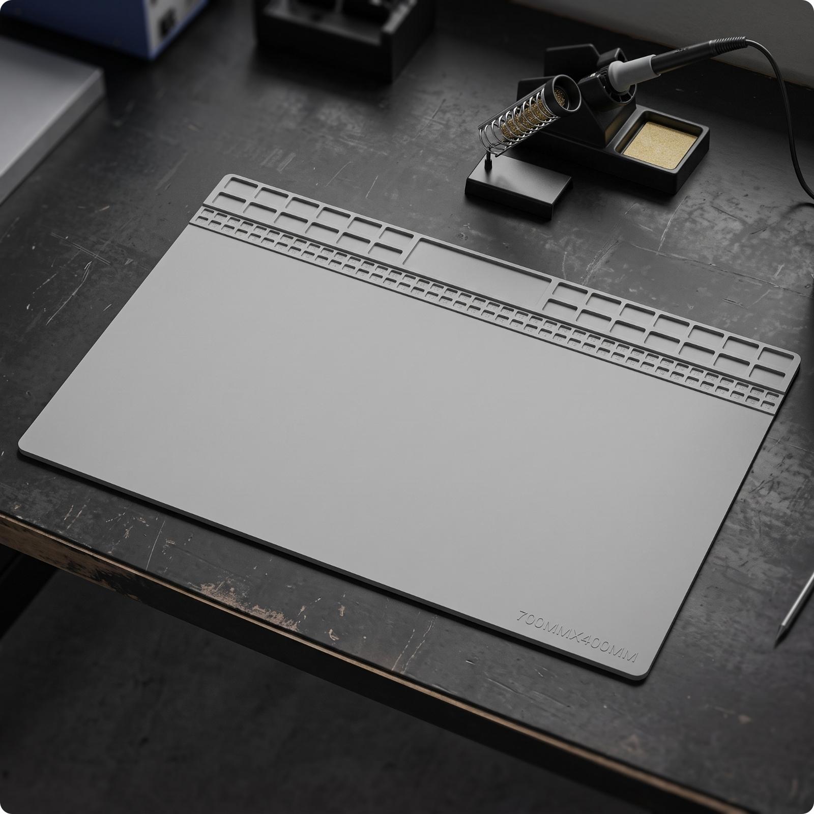 電子機器の修理作業用、耐熱シリコンマット。滑り止め加工が施さ - Electronics Repair In Usa のレビューと価格